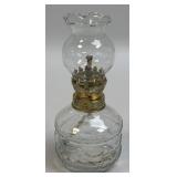 (B) Vintage Miniature Oil Lamp Greek Keys