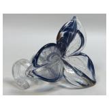 (B) Vintage Murano Italian Blown Art Glass Flower