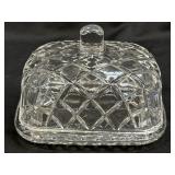 (C) Fifth Avenue Crystal Muirfield Butter Dish