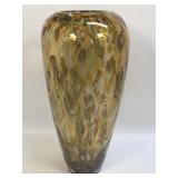(E) Large Yellow and Green Murano Style Glass