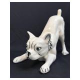 (C) Vintage White Porcelain Dog Figurine 10.25" T