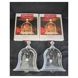 2 Celebrations 7' Crystal Bell Trays