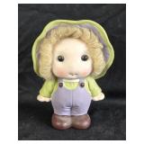 Vintage Big Eyed Girl Coin Bank 6ï¿½' tall