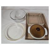 Glass Bowls & Pan