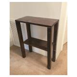 Dark Brown 3-Tier Side Table 19'W 9ï¿½'D 26'T
