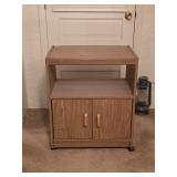 Wooden Rolling Microwave Cart 24'W 15'D 29'T