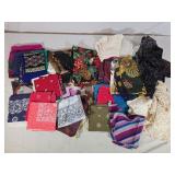 Assorted Scarves, Hankerchiefs, Ties & More