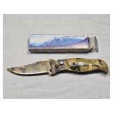 Stainless Steel Camo Pocket Knife
