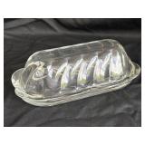 Anchor Hocking Butter Dish - Victoria Pattern