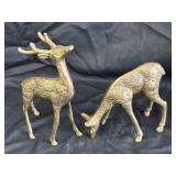 6ï¿½ & 4 1/2ï¿½ Brass Deer Decor