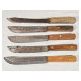 5 Vintage Kitchen Knives
