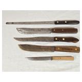 5 Vintage Kitchen Knives