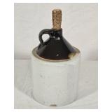 Brown Top Wiskey Jug 9' tall