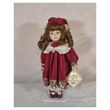 Vtg Porcelain 13' Doll