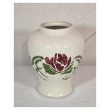 Ceramic Hand Painted Vase 8' tall