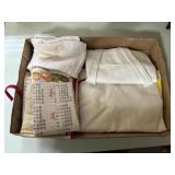 Box lot of assorted  rags and hand towels