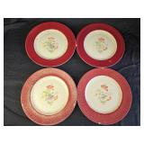 4 Homer Laughlin Lady Stratford Dinner Plates