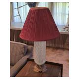 Brass & Glass Lamp 33'T