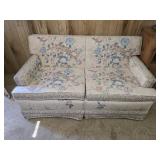 Floral Loveseat 56'L 32'D 29'T