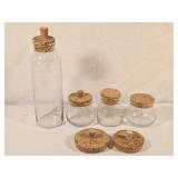 Glass Storage Canisters w/ Cork Lids