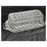 Vintage Anchor Hocking Wexford Butter Dish