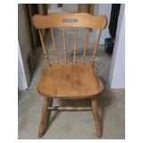 Solid Wood Spindle Back Chair 31'T 19'W