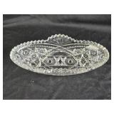 American Brilliant Cut Celery Dish 8ï¿½' x 4ï¿½'