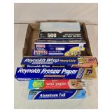 Aluminum Foil, Plastic Wrap & Wax Papers