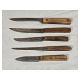 5 Vintage Kitchen Knives