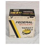 Vintage Federal Monark Box w/ 20ga Reloads