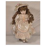 Crowne Porcelain Doll16' tall