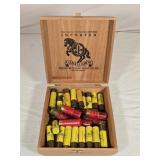 Cigar Box w/ Assorted Shotgun Shells 20ga & 12ga