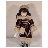 Vtg 17' Porcelain Doll
