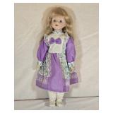 Vtg 15ï¿½' Porcelain Doll