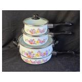 4 Piece Enamel Cookware Set