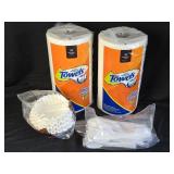 Paper Towels, Coffee Filters & Plastic Utensils