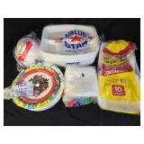 Disposable Plates, Bowls & Napkins