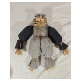 Handmade Scarecrow Doll 13'