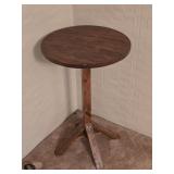 Round Wooden Side Table 16'w 26't