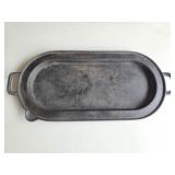 Vtg Oval Cast Iron Griddle 20ï¿½'x 9'