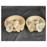 Ceramic Candleholders 4' wide