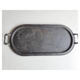 Vtg Oval Cadt Iron Griddle 23'x 10ï¿½'