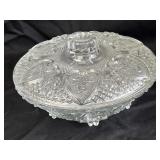 KIG Malaysia Candy Dish Clear Pressed Glass