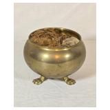 Brass 3-Legged Planter 4' tall