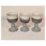 Vintage Otagiri Stoneware Pottery Goblets 5ï¿½'