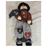 Handmade Snowman Doll 18' tall