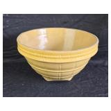 Vintage McCoy Yellow Ware Bowl 10ï¿½' x 6' tall