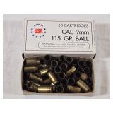 9mm Empty Brass For Reloading