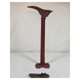 Cast Iron Cobbler Shoe Stand 23' tall