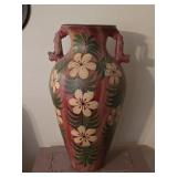 Vintage Mexican Terrecotta Floor Vase 28' tall